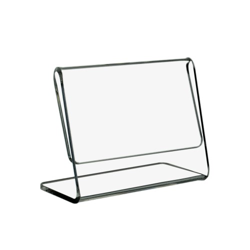 L-Ständer DIN A9 aus Acrylglas Quer