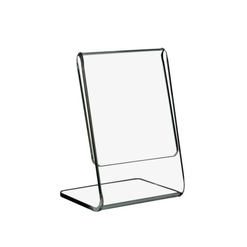 L-Ständer DIN A9 Hoch aus Acrylglas