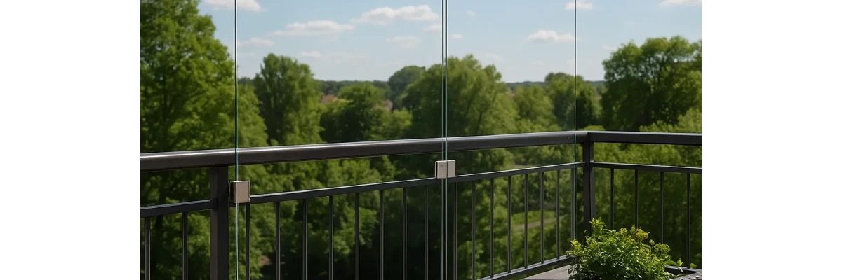 Windschutz aus Acrylglas für den Balkon – stilvoller Schutz ohne Bohren - Windschutz aus Acrylglas für den Balkon | Einfach & ohne Bohren