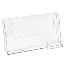 10x Prospekthalter SET A4 Acrylglas für Prospektständer 