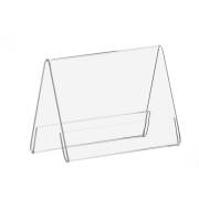 DIN A8 Querformat 15 Stück Hansen Werbeaufsteller Acrylglas Format Tischaufsteller A-Aufsteller aus Acryl 