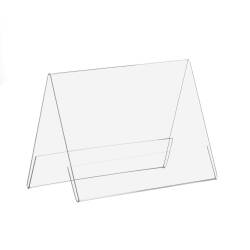 Acryl T-Aufsteller Premium DIN A4 Hochformat Tischaufsteller glasklar 25 Stück 