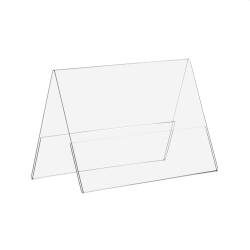 25 Stück Acryl T-Aufsteller Premium DIN A4 Hochformat Tischaufsteller glasklar 