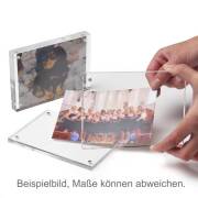Magnet Bilderrahmen aus Acryl / Visitenkartenformat / 30mm