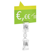 Preisschildhalter Doppelklammer