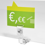 Preisschildhalter Doppelklammer