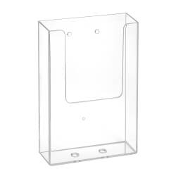 transparent 2 Stück DIN A4 SIGEL LH135 Wand-Prospekthalter aus Acryl mit 3 Fächern 