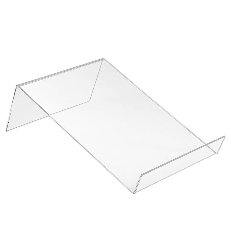DIN A4 Buchstütze Flach aus Acrylglas - Zeigis® / Buchständer / Warenstütze