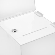 Losbox Connect 200mm, opal, abschließbar, mit Topschild DIN A5 Quer - Zeigis®
