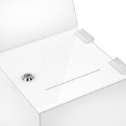Losbox Connect 200mm, opal, abschließbar, mit Topschild DIN A4 Hoch - Zeigis®
