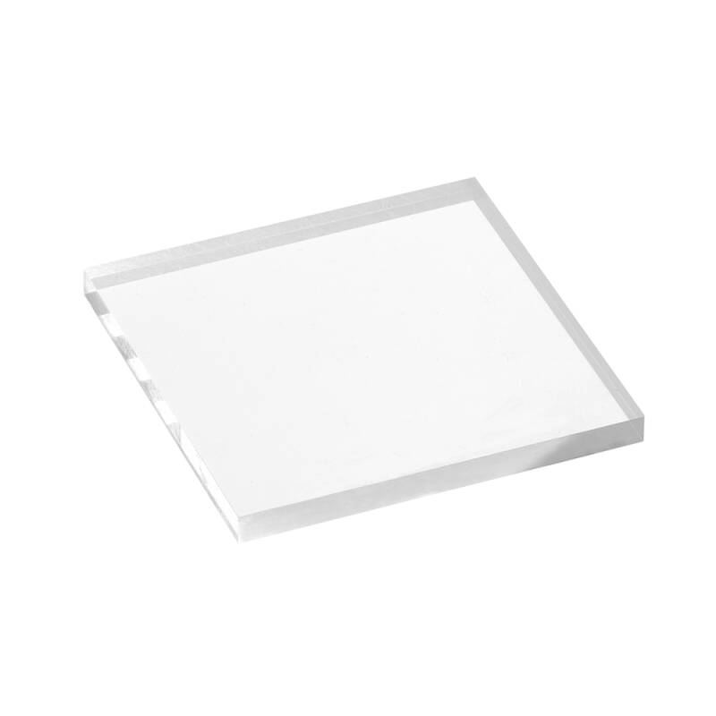 Transparente Acrylglasplatte 50x50x4mm mit polierten Kanten