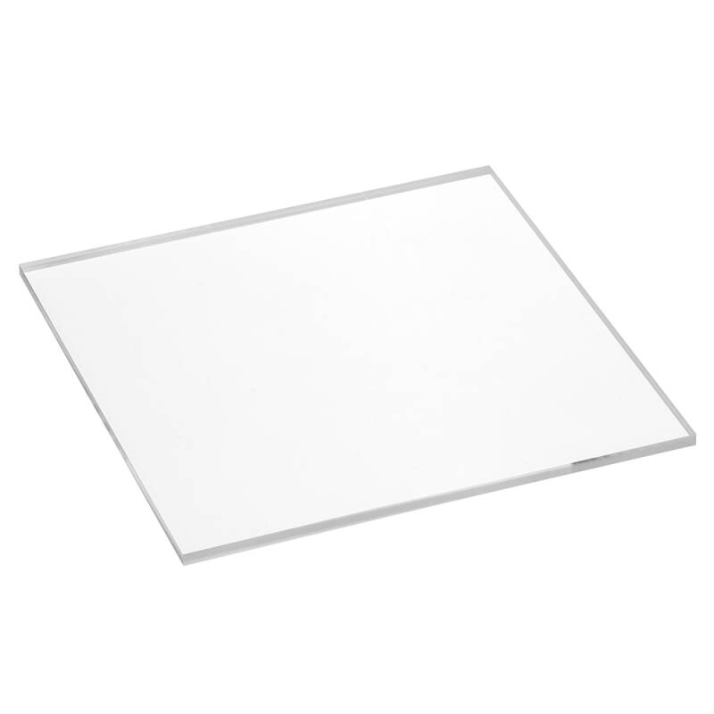 Transparente Acrylglasplatte 150x150x4mm mit polierten Kanten