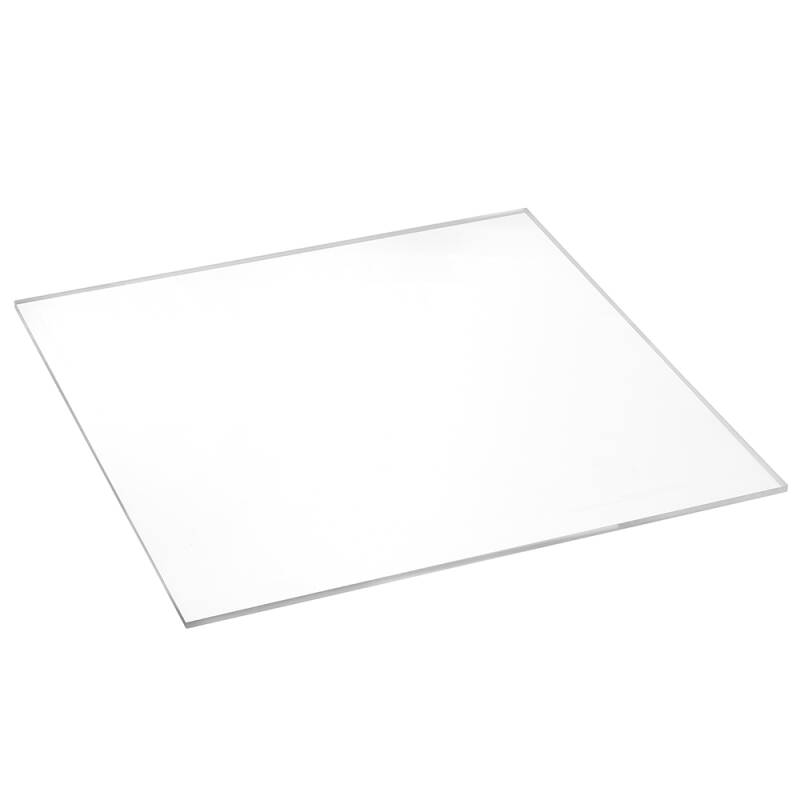 Transparente Acrylglasplatte 300x300x4mm mit polierten Kanten