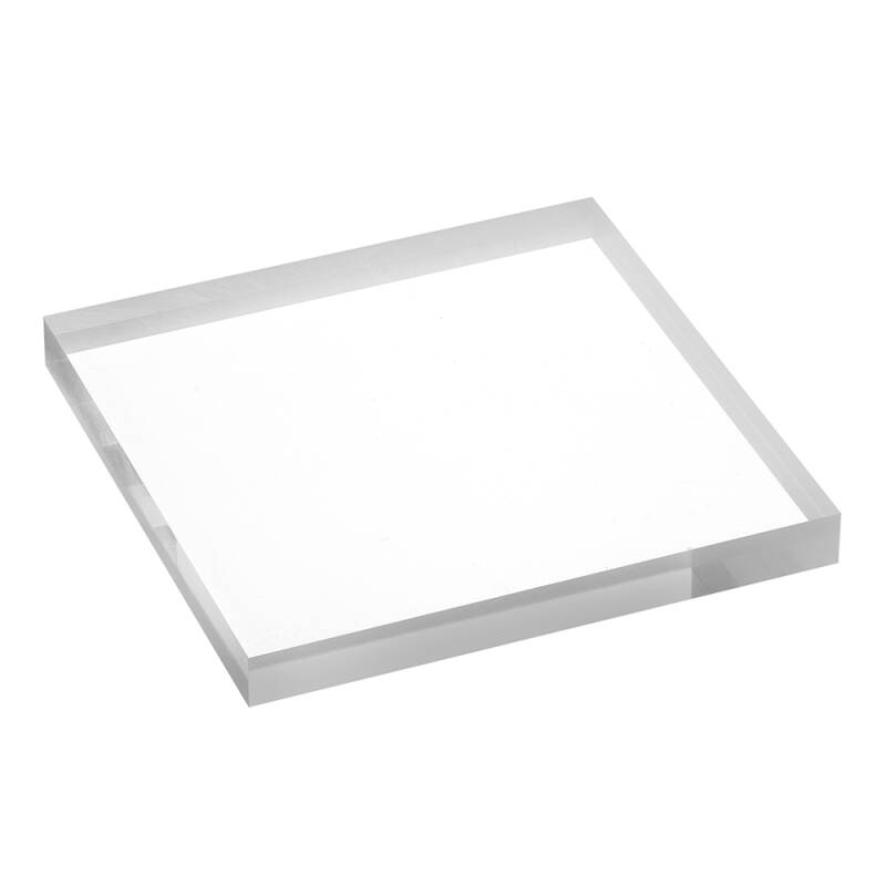 Transparente Acrylglasplatte 100x100x10mm mit polierten Kanten