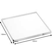 Transparente Acrylglasplatte 150x150x10mm mit polierten Kanten
