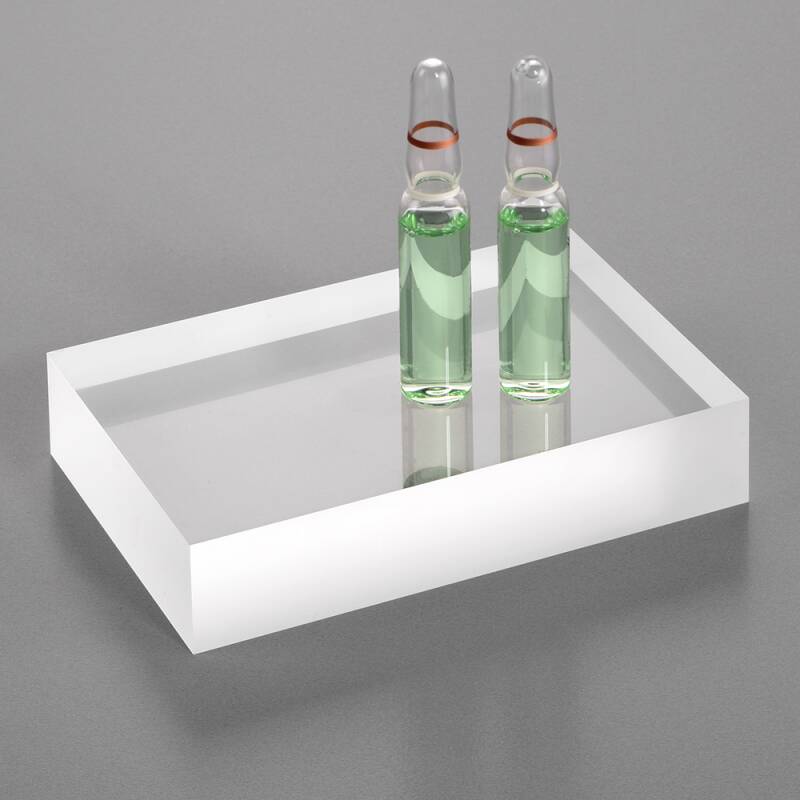 Acrylblock transparent 60x90x20mm mit satinierten Seitenkanten