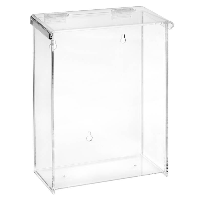 DIN A4 Prospektbox - Katalogbox mit Extra Fülltiefe wetterfest aus Acrylglas
