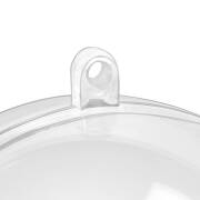 Kugel transparent 2-teilig steckbar mit Aufhängeöse Ø 80mm