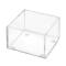 Acrylbox 75x75x50mm (Höhe) aus 3mm Acrylglas, Transparent / Antirutschfüße