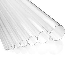 PLEXIGLAS Acrylglas Rohr klar Durchmesser 100 mm von 200mm Länge 
