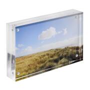 Acrylglas Bilderrahmen Fotoformat 10x15cm magnetisch zum Hinstellen