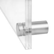 Türschild DIN A6 Acrylglas mit 4 Wandabstandshalter aus Aluminium