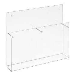 Acryl Transparent OPUS 2 350076-Wand Prospekthalter für DIN A5 im Hochformat 