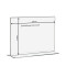 T-Ständer / Werbeaufsteller DIN A4 Querformat aus Acrylglas