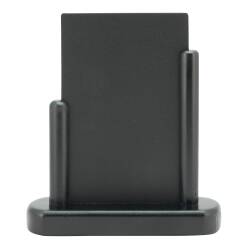 DIN A6 Tisch-Kreidetafel mit Holzfuß in schwarz