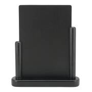 DIN A5 Tisch-Kreidetafel mit Holzfuß in schwarz