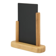 DIN A6 Tisch-Kreidetafel mit Teak-Holzfuß