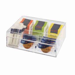 Acrylglas Teebox / Sammelbox mit Klappdeckel