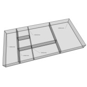 Acrylglas Ablagebox mit 50mm Höhe - Stellfläche ca. 220x220mm