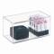 Klappdeckelbox / Utensilienbox transparent 203x102x102mm Außenmaß