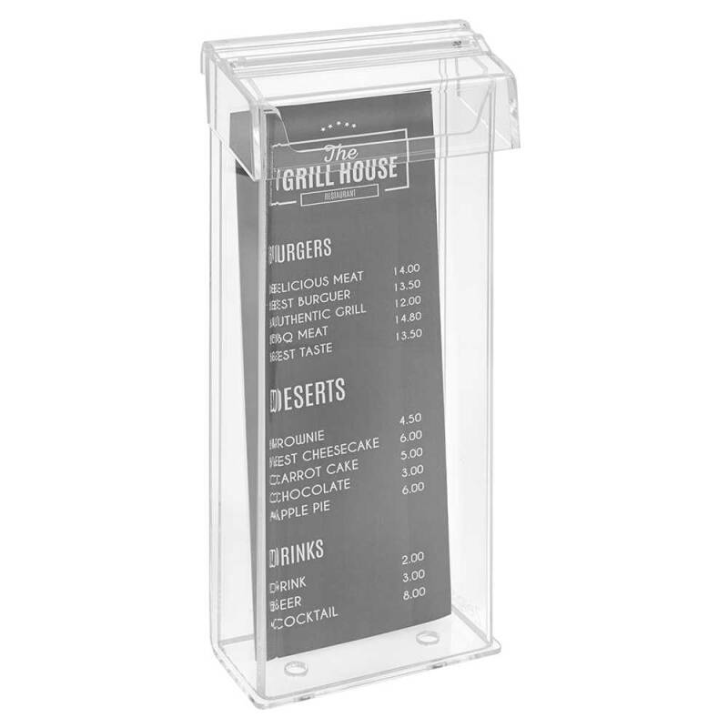 DIN A4 Lang Prospektbox mit Deckel wetterfest Hochformat - Zeigis®