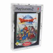 Verschraubtes Acrylcase / Schutzbox für Sony Playstation 2 / PS2 Spiel in OVP