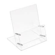 Tischprospektständer aus Acrylglas im Sondermaß / 1-Fach / Fülltiefe 10mm