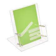 Tischprospektständer aus Acrylglas im Sondermaß / 1-Fach / Fülltiefe 40mm