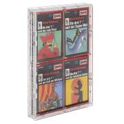 Verschraubte Schutzbox / Case aus Acrylglas für 4 Hörspielkassetten (2x2)