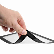 DIN A4 Inforahmen / Sichtfolie magnetisch grau