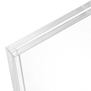 DIN A6 Premium Tischaufsteller geneigt aus Acrylglas