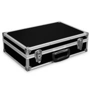 Faltbarer Prospektständer DIN A4 mit 5 Fächern im Koffer schwarz