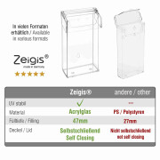 DIN A5 Prospektbox mit Deckel wetterfest Hoch - Zeigis®