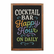 Holz-Kreidetafel zur Wandmontage 47x79 cm