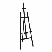 Staffelei aus Kiefernholz, 175 cm - verstellbar, schwarz