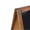 Holz-Kundenstopper / Kreidetafel, braun, 72x160 cm