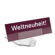 Preisschildhalter transparent zum Stellen