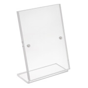 Magnetischer Tischaufsteller, Acrylglas schräg DIN...