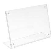 Magnetischer Tischaufsteller, Acrylglas schräg DIN...