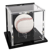 Baseball Vitrine - Boden Schwarz / R&uuml;ckwand Schwarz...
